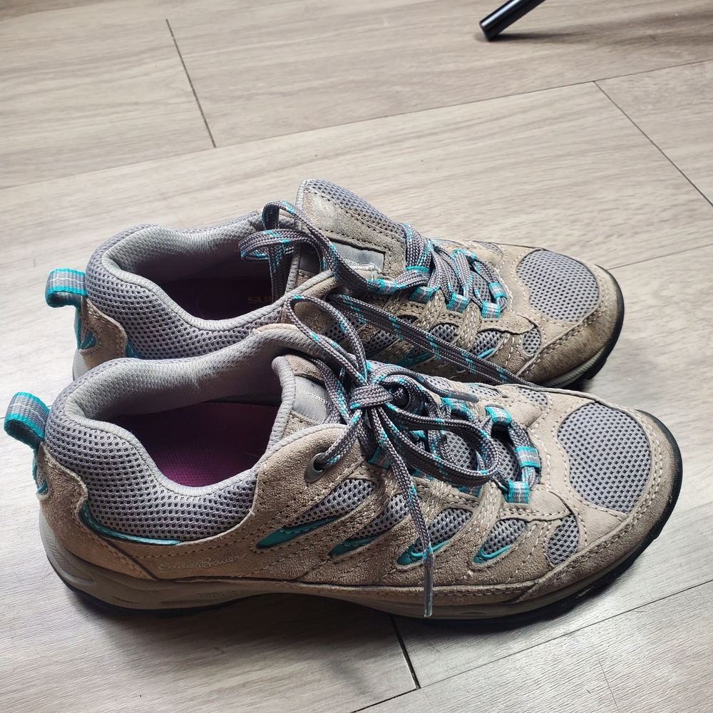 Eddie Bauer Gray Seneca Peak MidLite 6211-938 Hiking Trail Shoes Women's 7